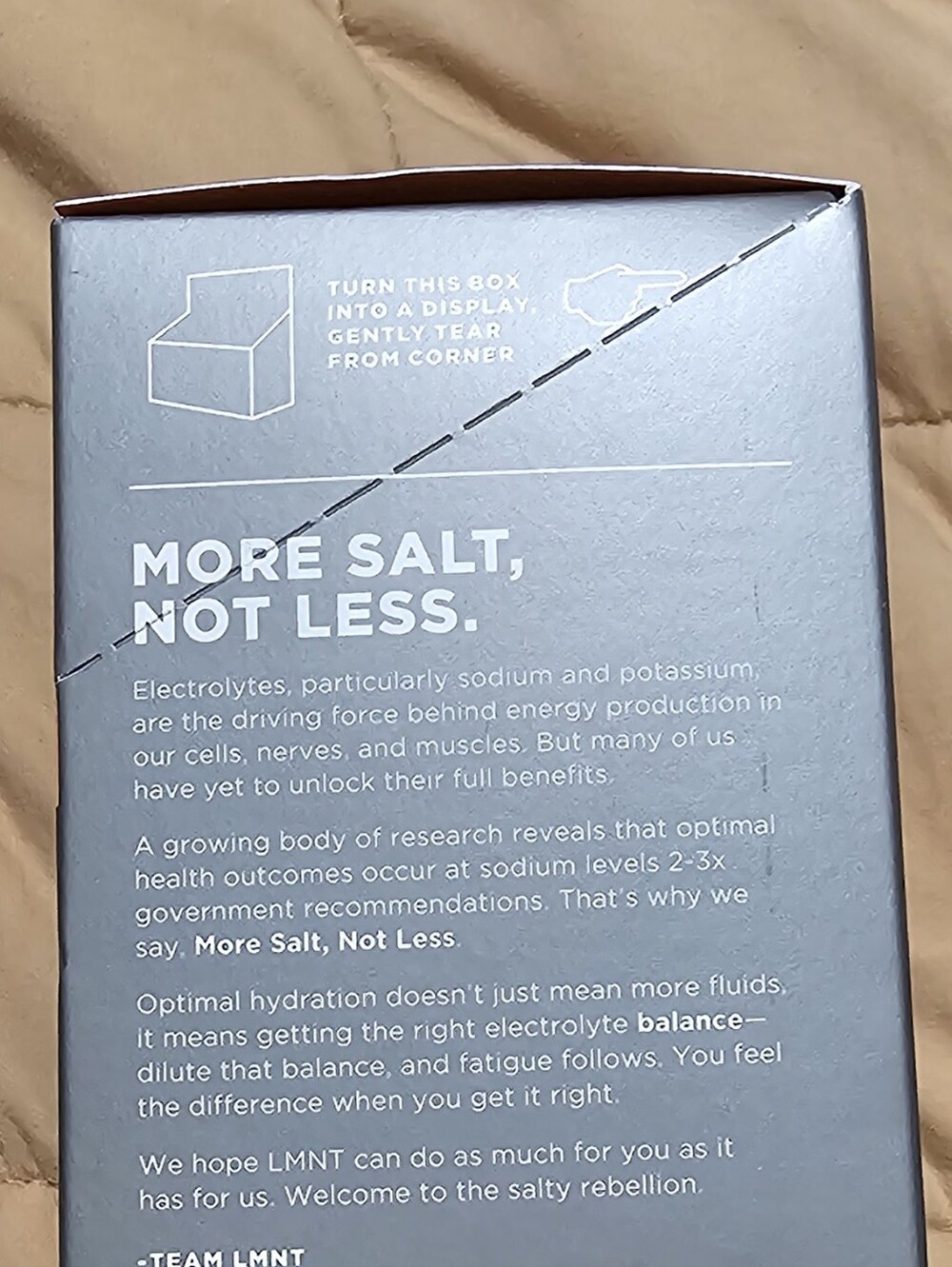 New Sealed LMNT Electrolyte Drink Mix - Grapefruit Salt - Picture 3 of 5
